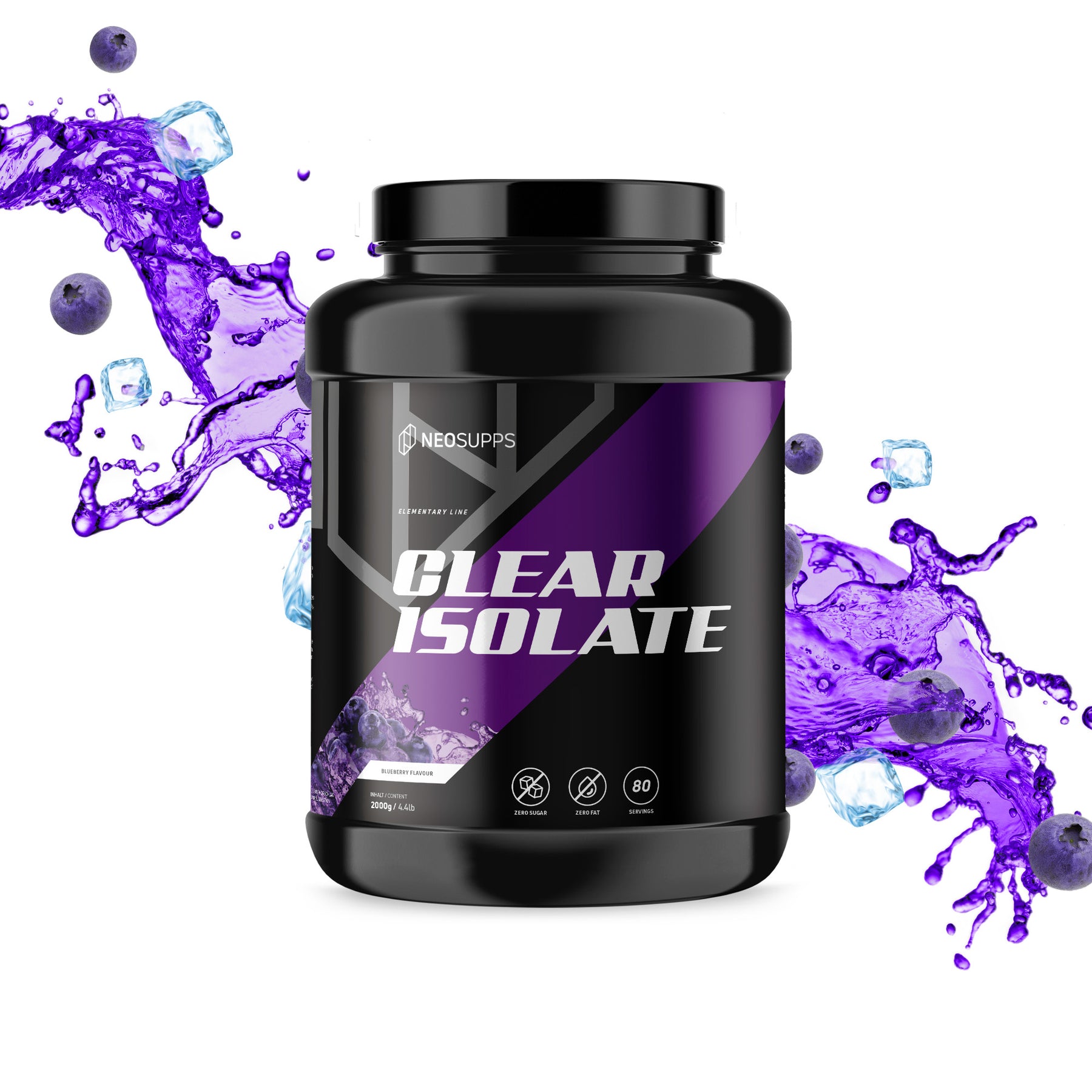 Clear Isolate - Blueberry 2000g