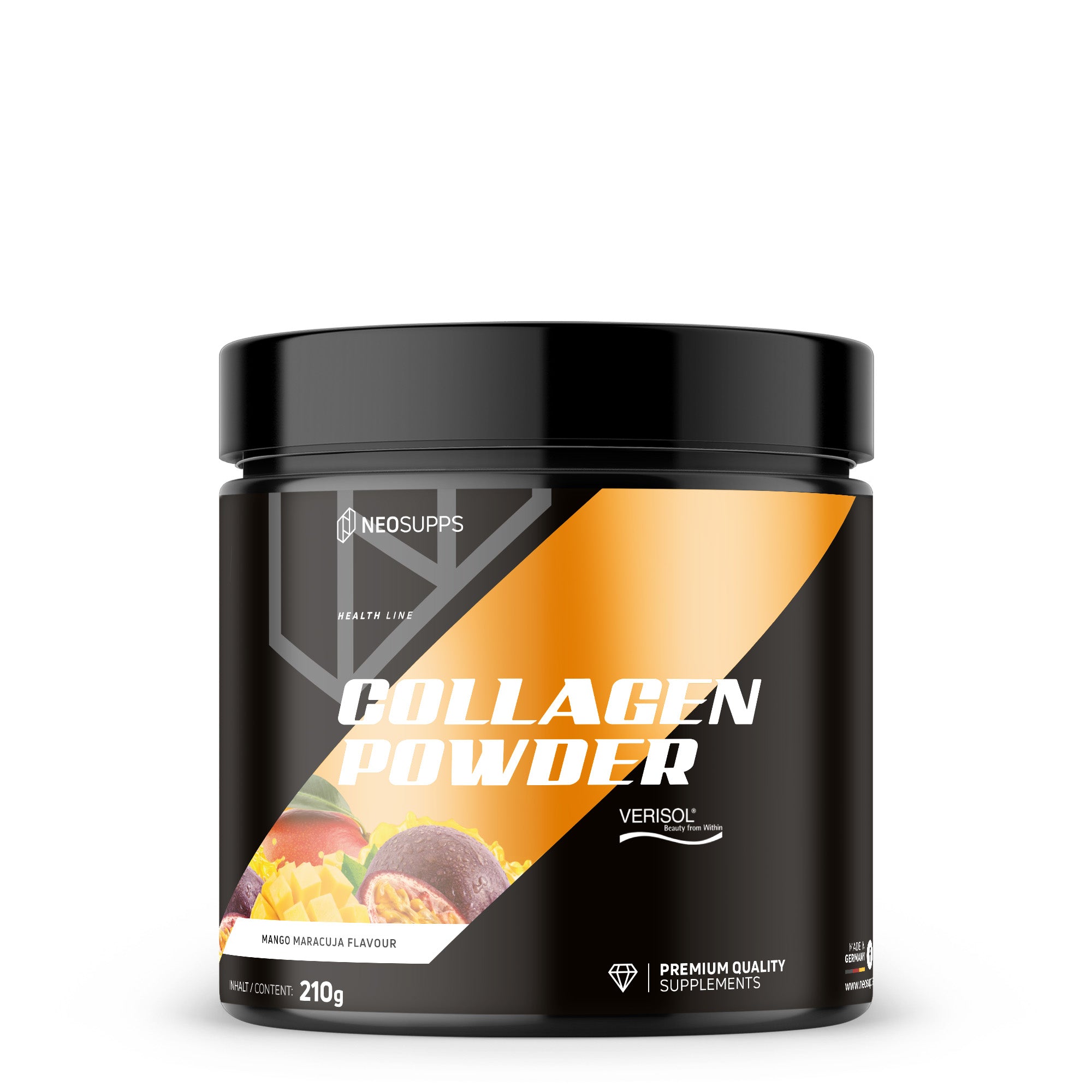 Collagen Powder - Mango Maracuja, 210g – Neosupps: Premium-Supplemente für Top-Performance