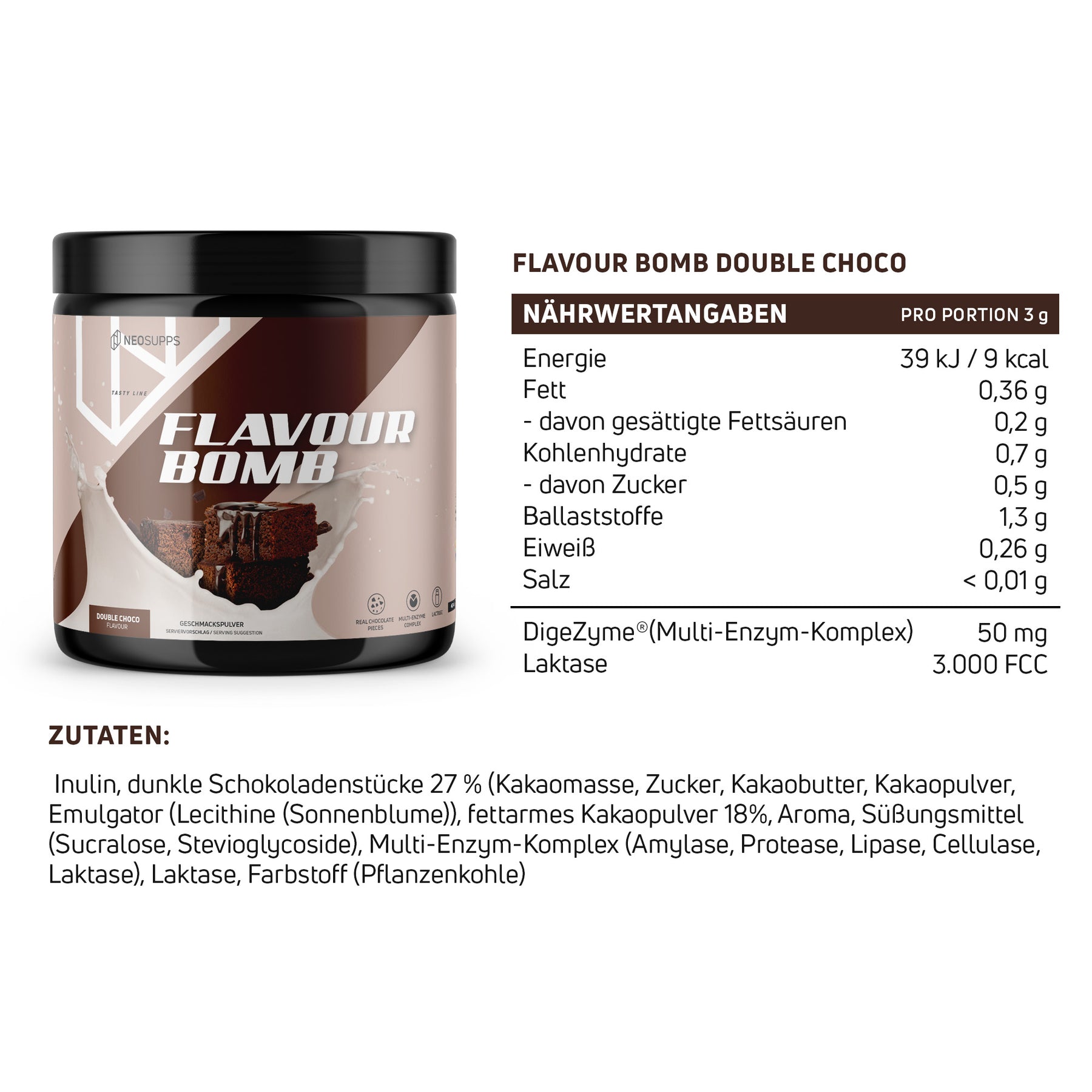 Flavour Bomb - Double Chocolate, 250g