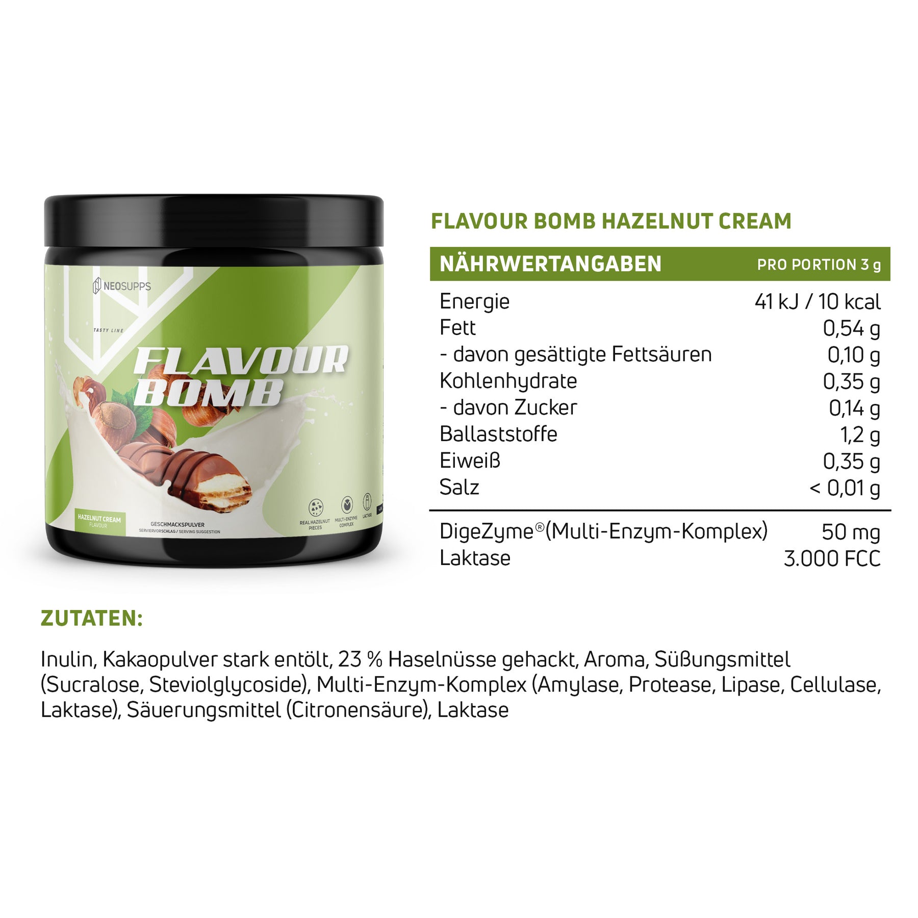 Flavour Bomb - Hazelnut Cream, 250g