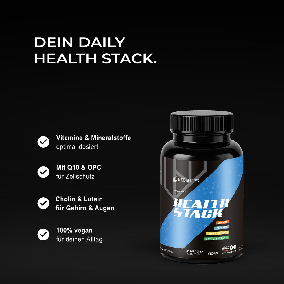 Health Stack - 180 Kapseln