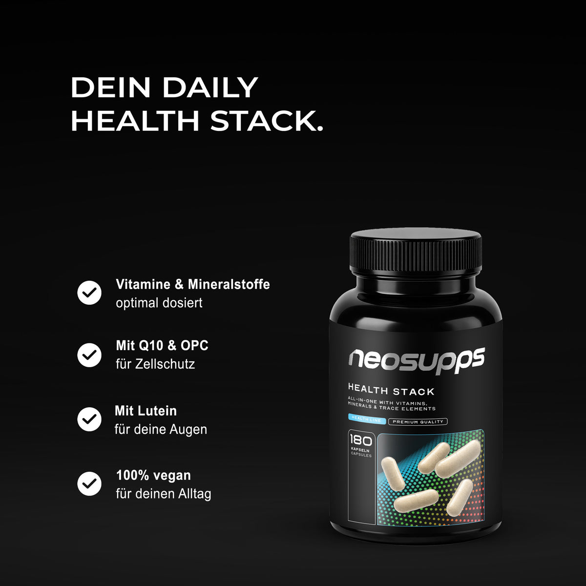 Health Stack - 180 Kapseln