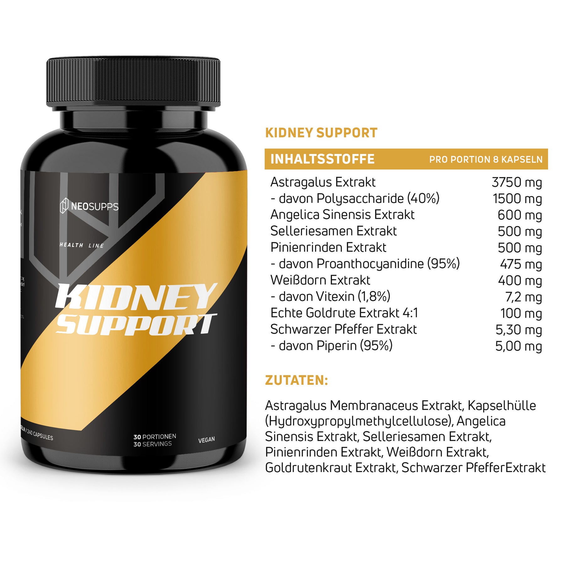 Kidney Support - 240 Kapseln