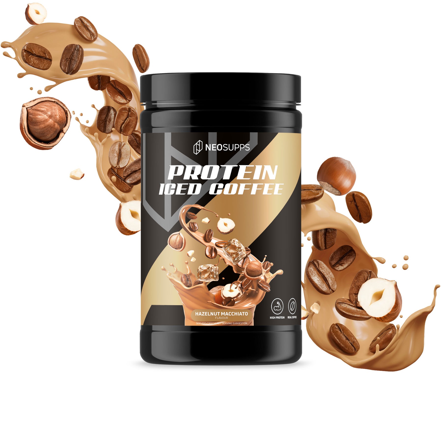 Protein Iced Coffee - Hazelnut Macchiato, 500g