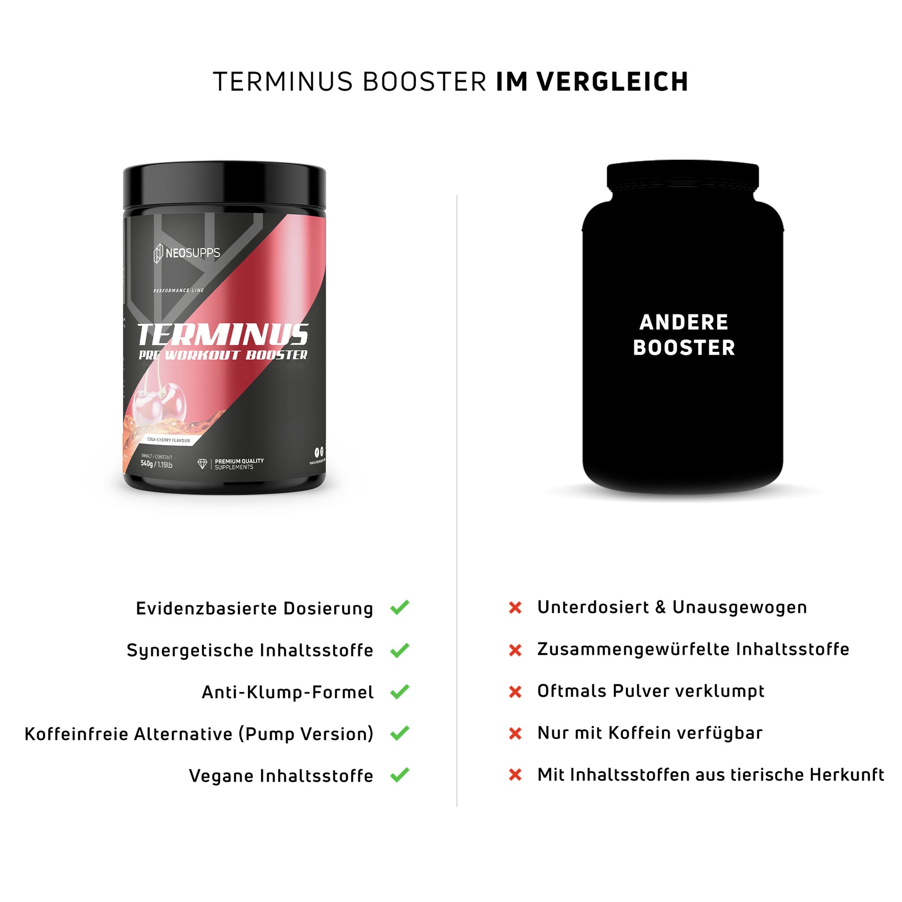 Terminus Booster - Cola-Cherry, 540g