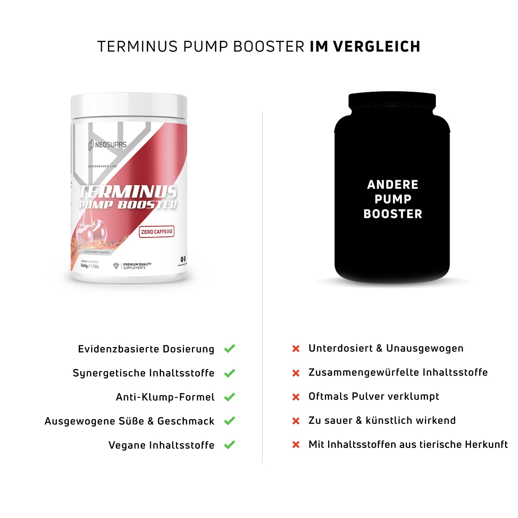Terminus PUMP - Cola-Cherry, 540g