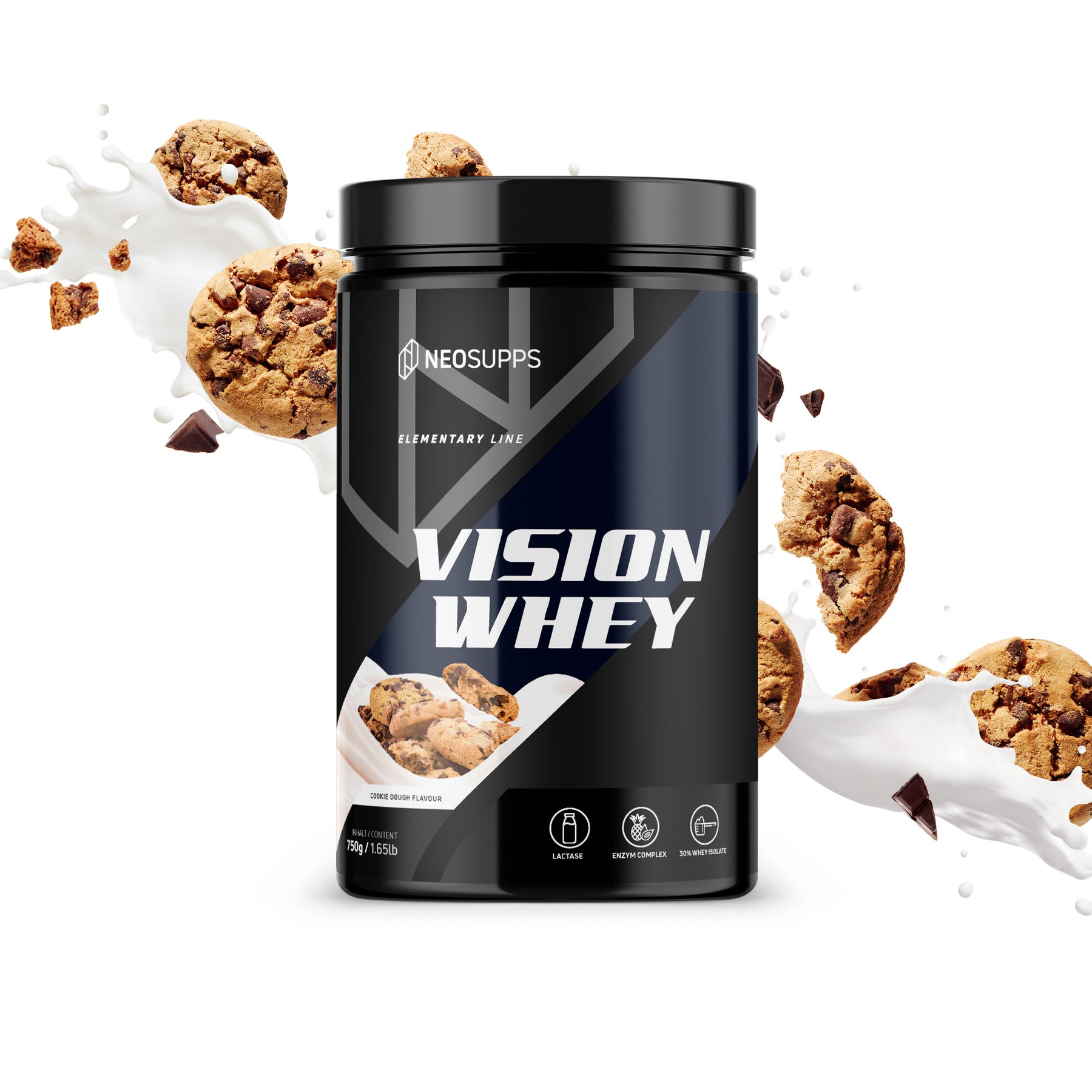 Vision Whey - Cookie Dough, 750g