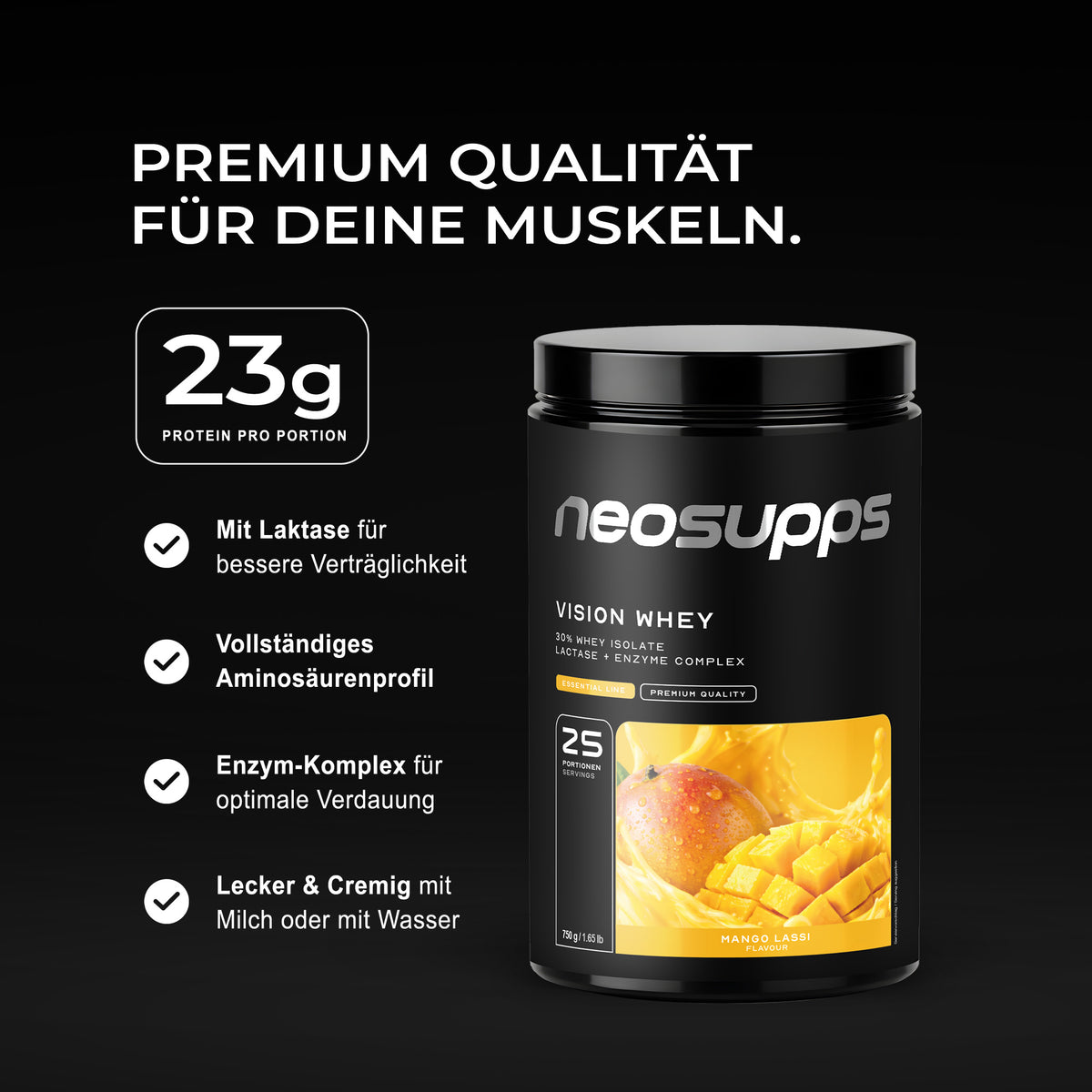 Vision Whey - Mango Lassi, 750g