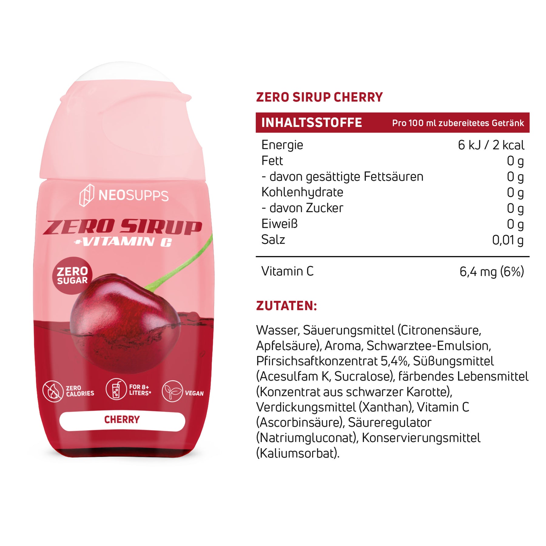 Zero Sirup - Cherry