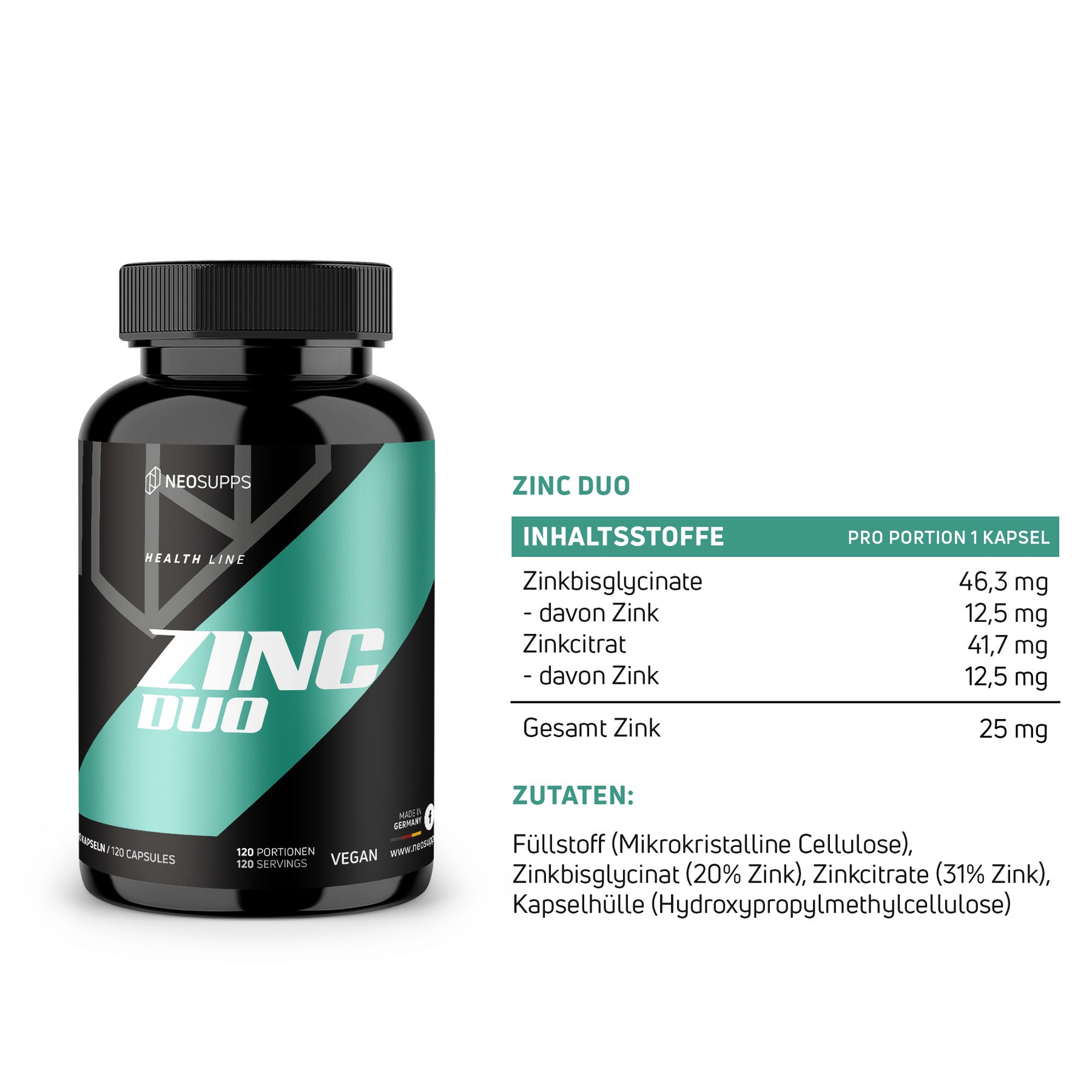 Zinc Duo - 120 Kapseln