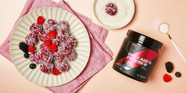 Süße Collagen Berry Bliss Balls