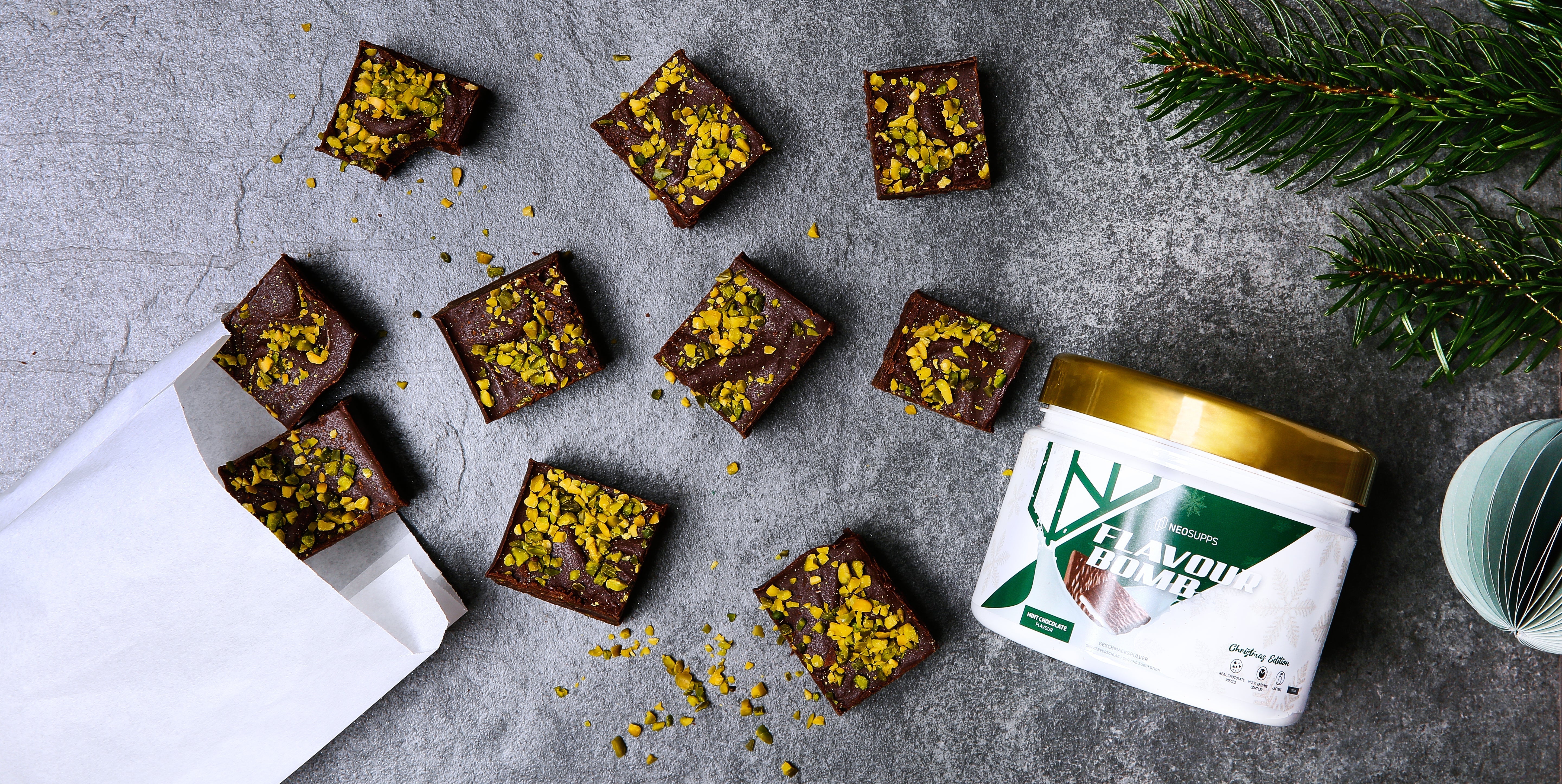 Winterlicher Chocolate Mint Fudge