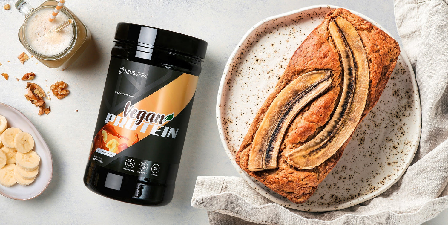 Veganes Protein Bananenbrot