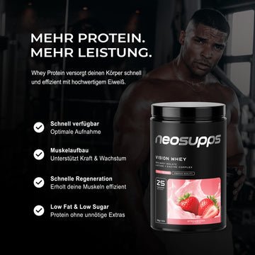 Vision Whey - Strawberry, 750g