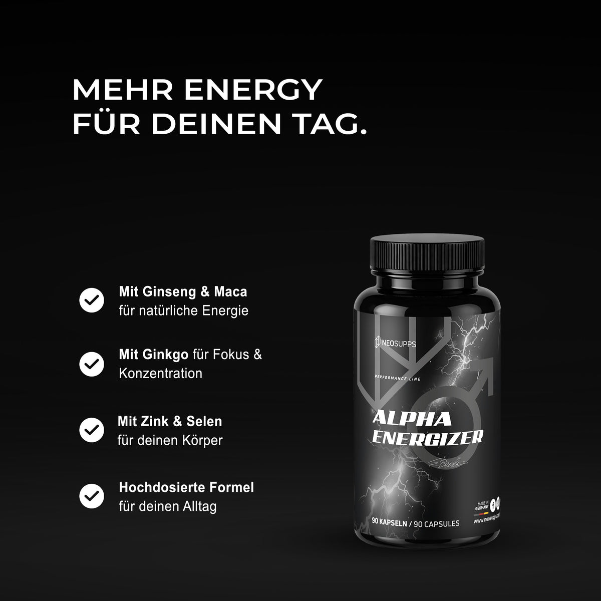 Alpha Energizer - 90 Kapseln