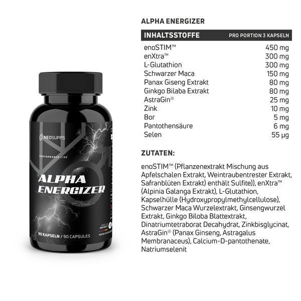 Alpha Energizer - 90 Kapseln