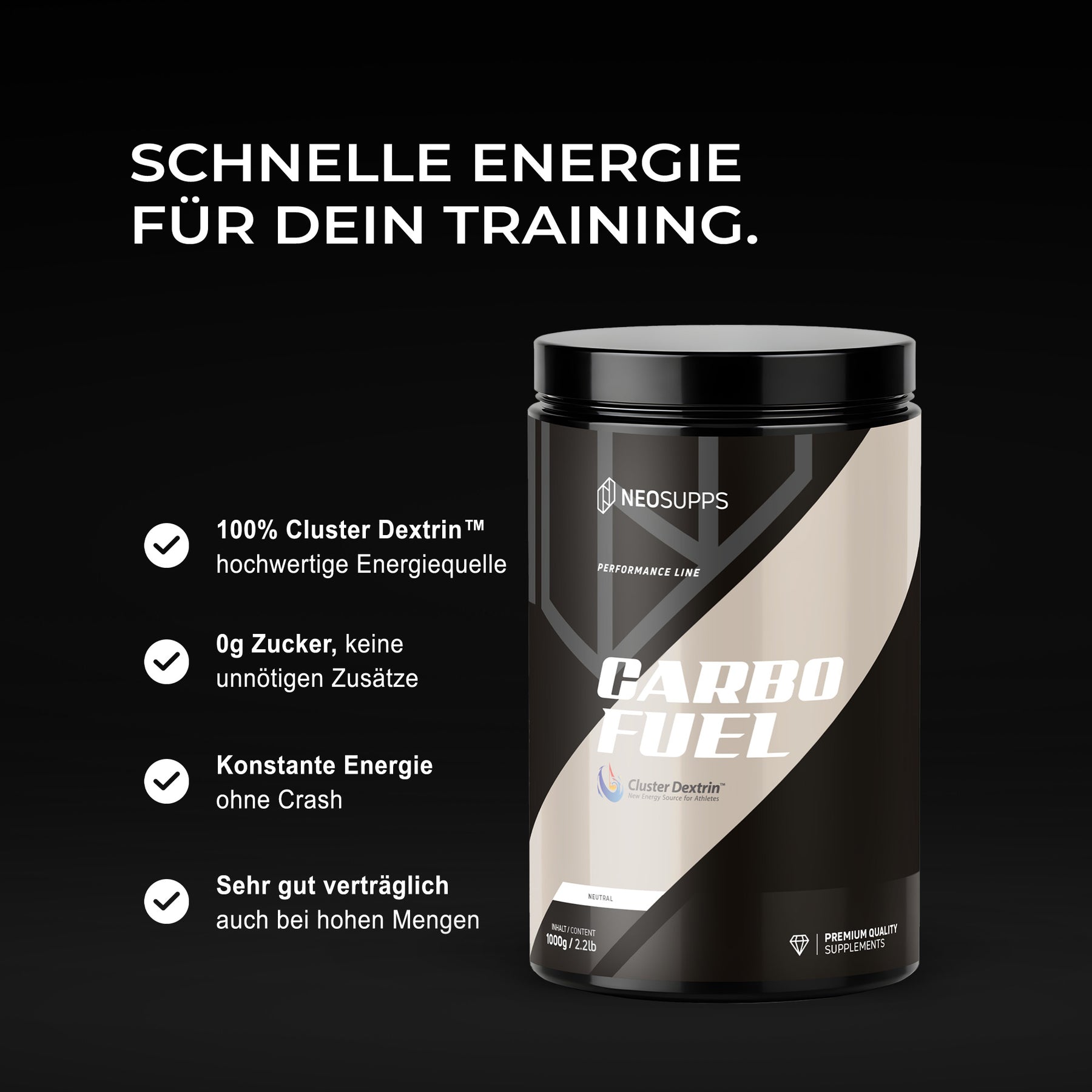 Carbo Fuel - Neutral, 1000g