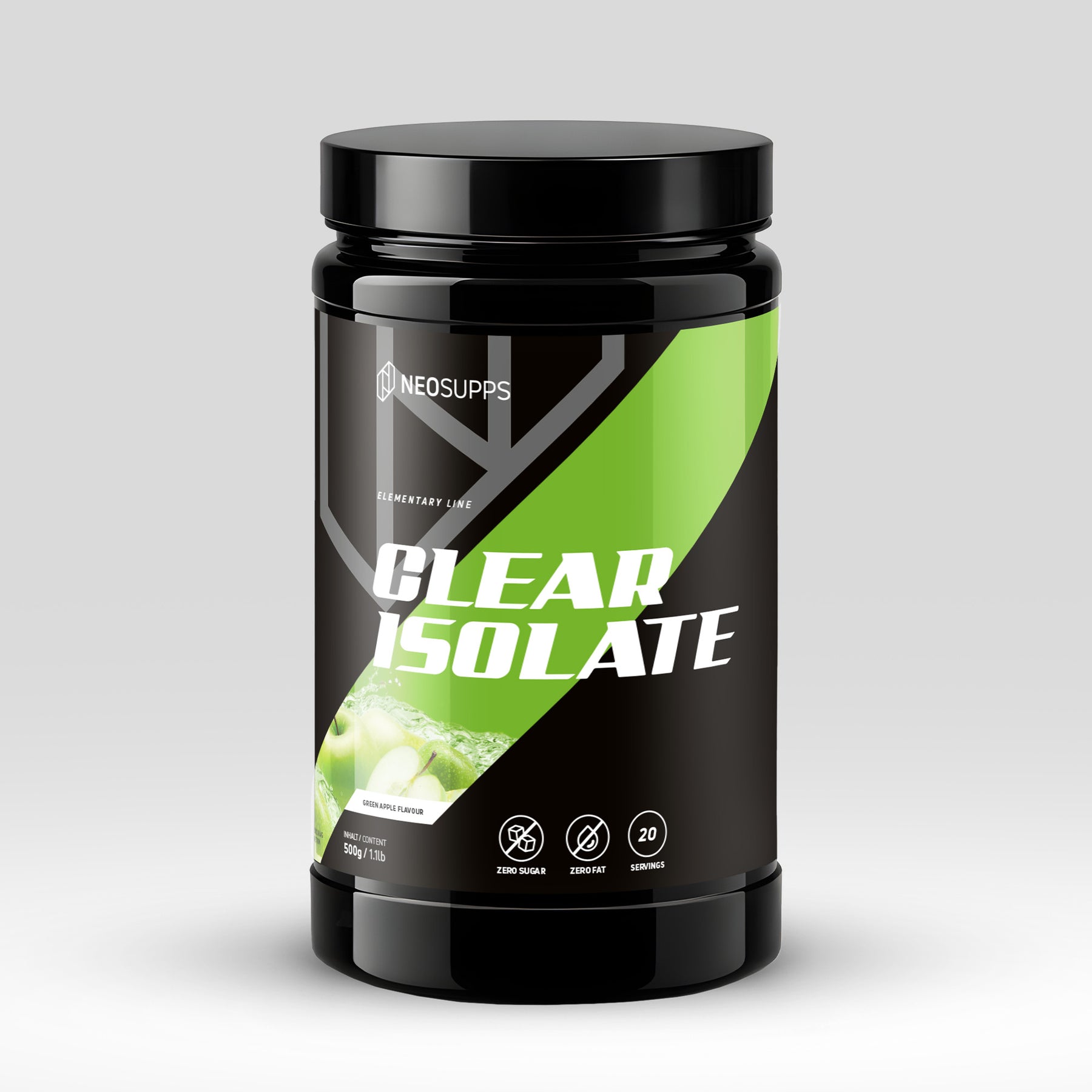 Clear Isolate - Green Apple 500g