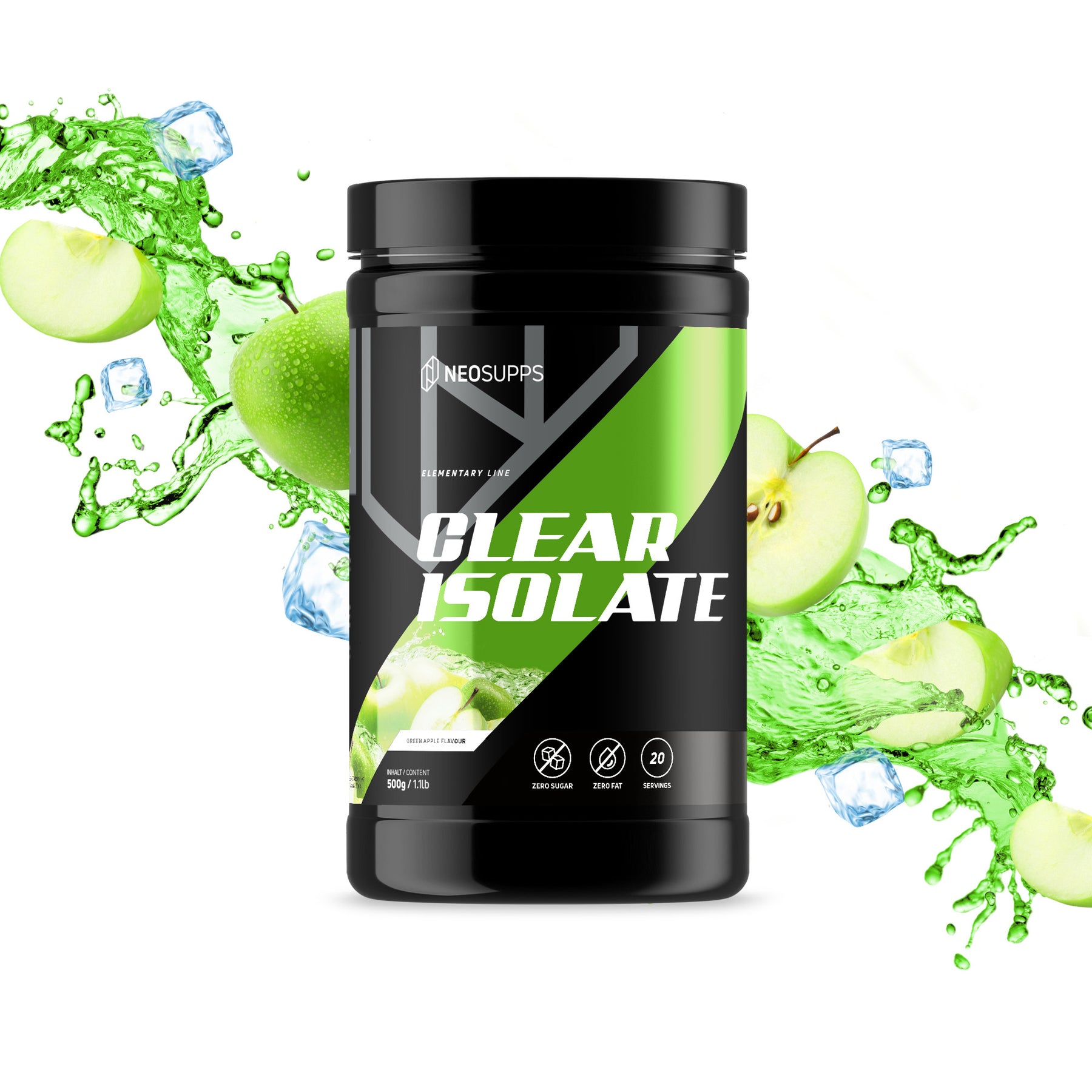 Clear Isolate - Green Apple 500g