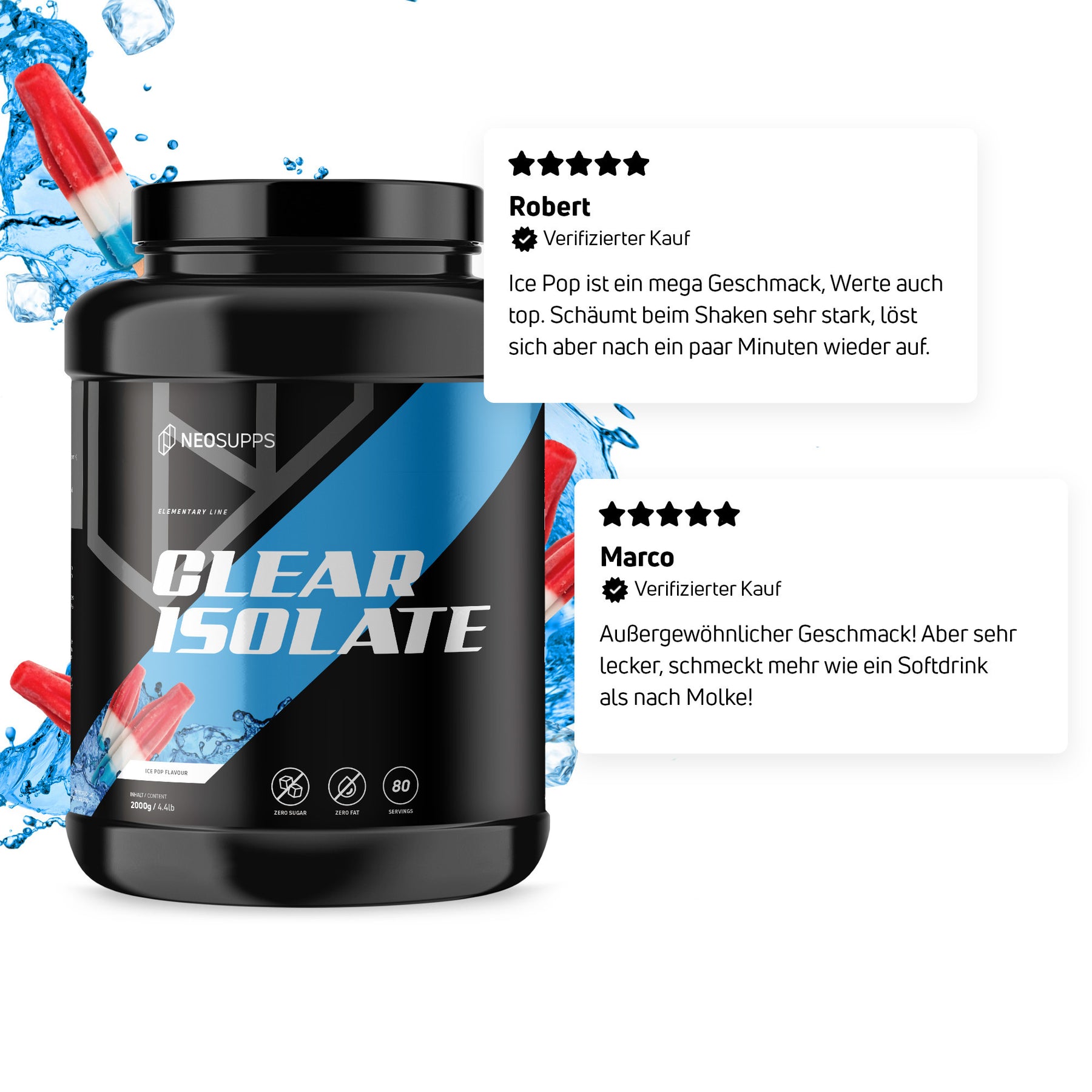 Clear Isolate - Ice Pop 2000g