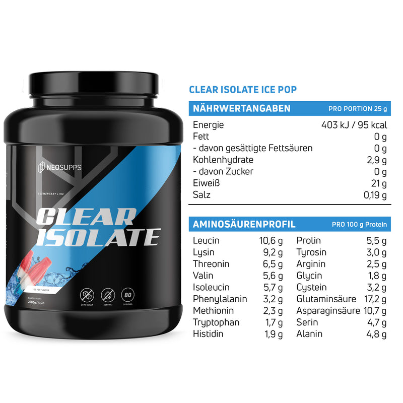 Clear Isolate - Ice Pop, 2000g