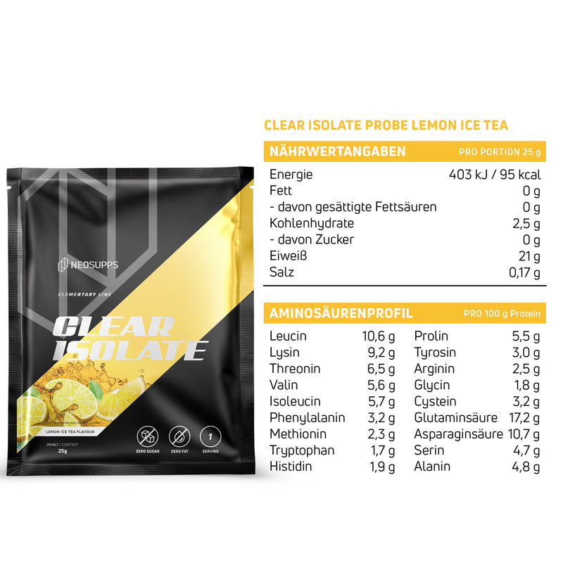 Clear Isolate - Lemon Ice Tea, 25g Probe