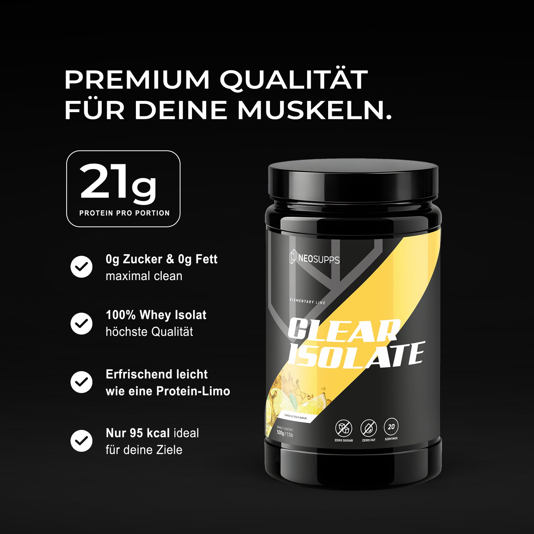 Clear Isolate - Lemon Ice Tea 500g
