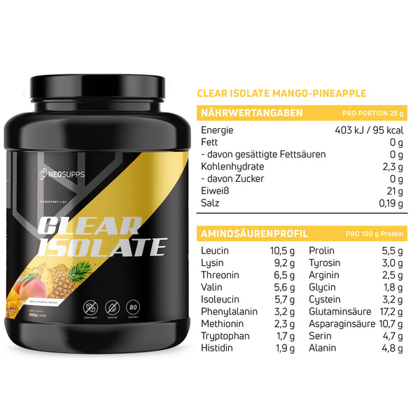Clear Isolate - Mango Pineapple 2000g