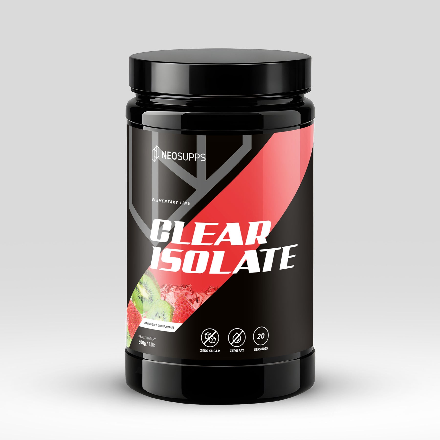 Clear Isolate - Strawberry-Kiwi 500g