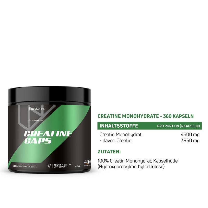 Creatine Caps - 360 Kapseln