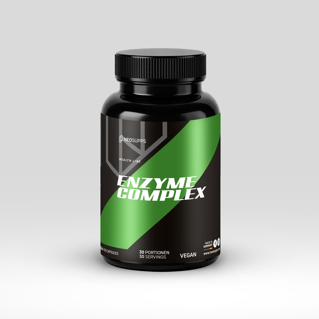 Neosupps Enzym Complex 90 Stück, Unterstützt die Verdauung & Nährstoffaufnahme Kapseln, Pflanzenextrakte, Vegan, für Alltag Wohlbefinden & Ernährung