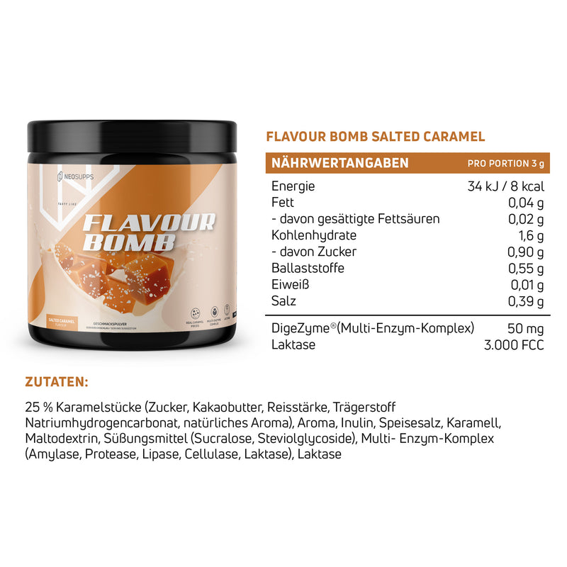 Flavour Bomb - Salted Caramel. 250g