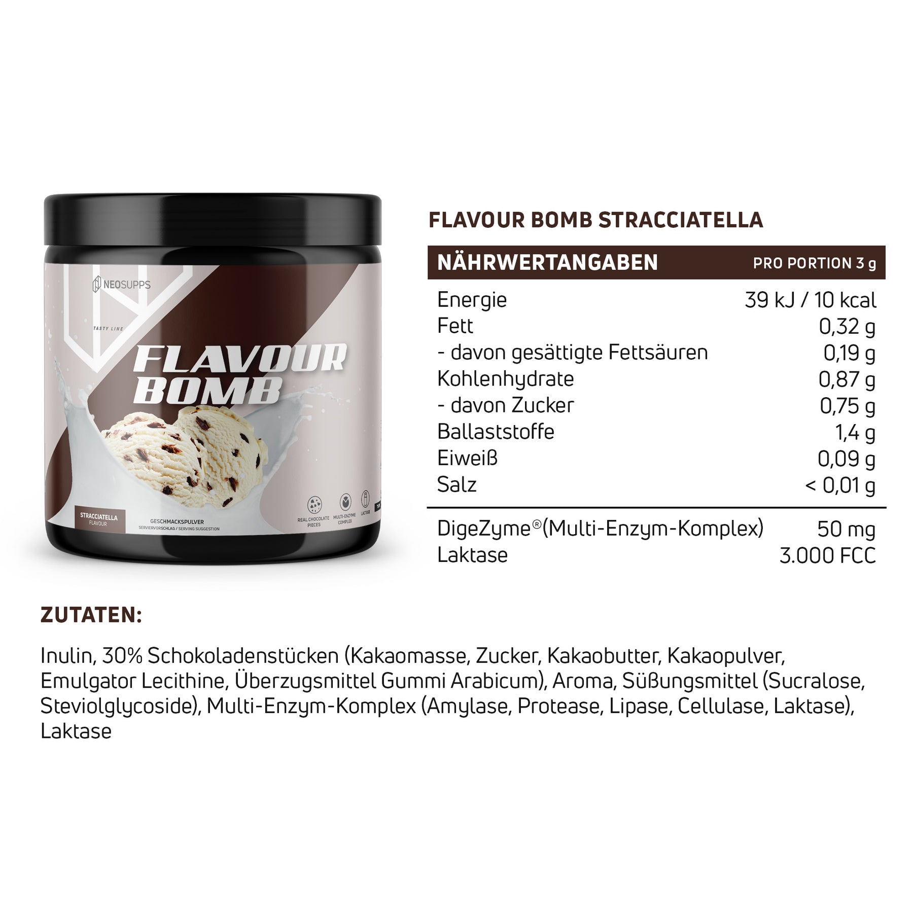 Flavour Bomb - Stracciatella, 250g
