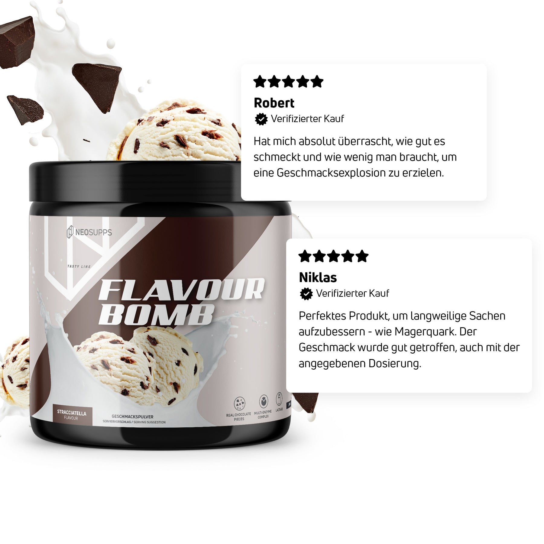 Flavour Bomb - Stracciatella, 250g