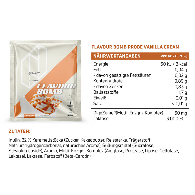 Flavour Bomb - Vanilla Cream, 15g Probe