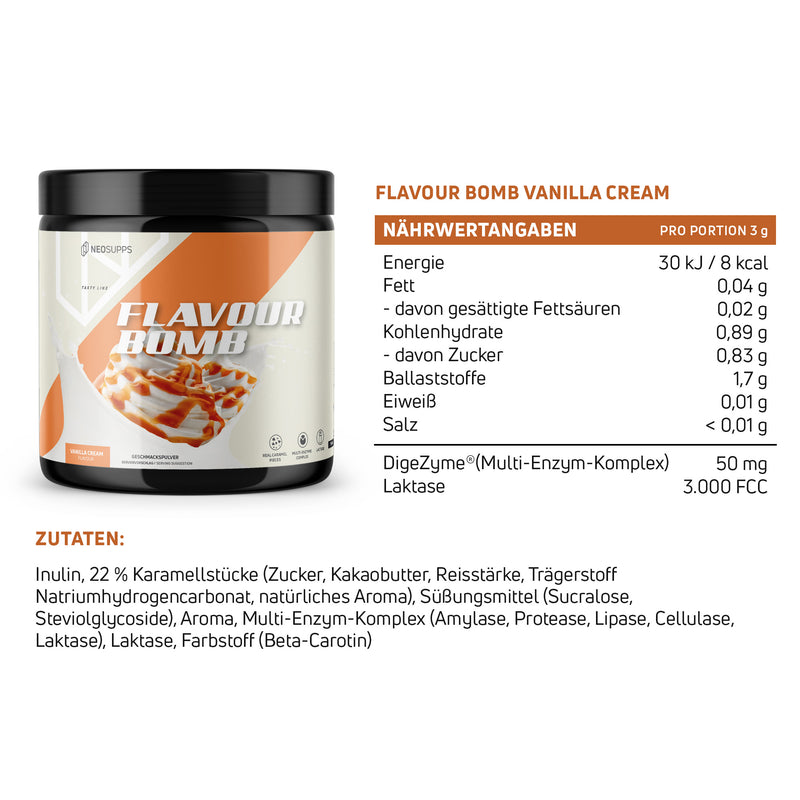 Flavour Bomb - Vanilla Cream, 250g