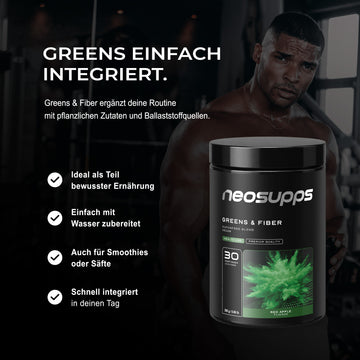 Greens & Fiber - Red Apple, 390g