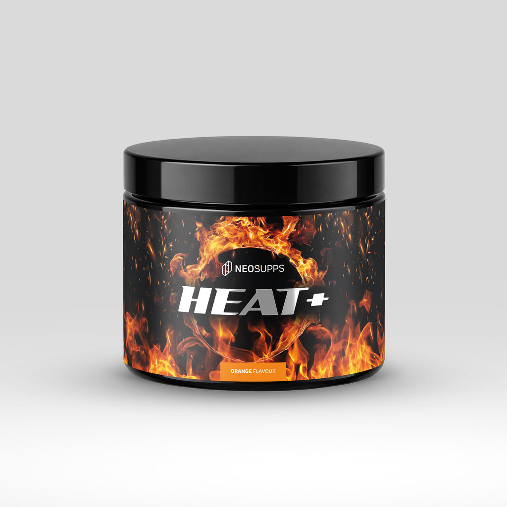 Neosupps Heat+ Diät Support, Anregung des Stoffwechsels & Fettverbrennung 240g Pulver, 240 g, L-Carnitin L-Tartrat Koffein, verbessert Konzentration & Fokus
