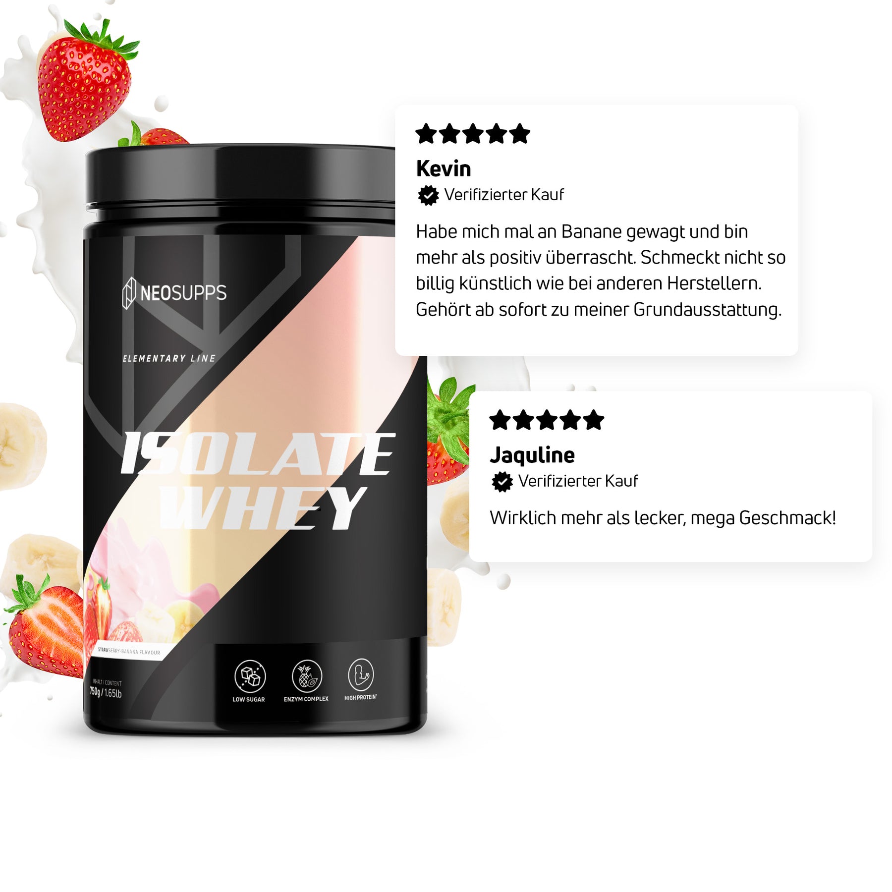Isolate Whey - Strawberry-Banana 750g