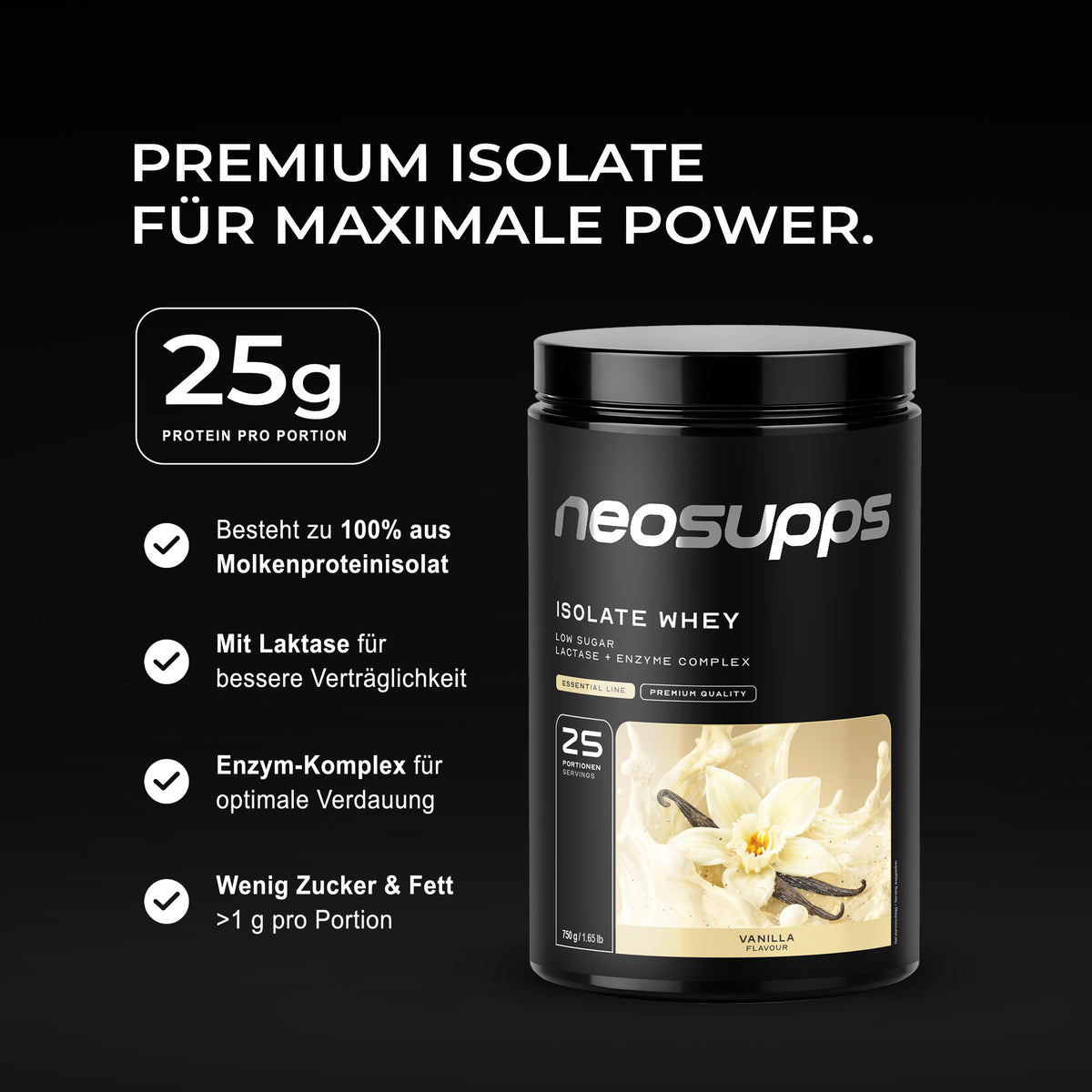 Isolate Whey - Vanilla 750g