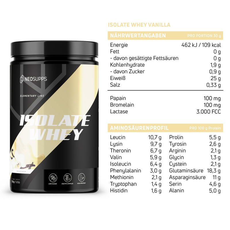 Isolate Whey - Vanilla 750g