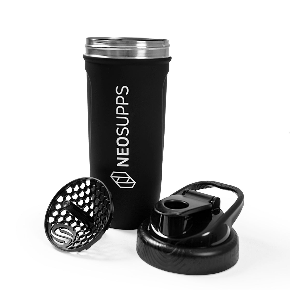 Neosupps Steel Shaker 700ml - Schwarz