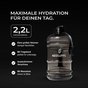Neosupps Trinkflasche 2,2l