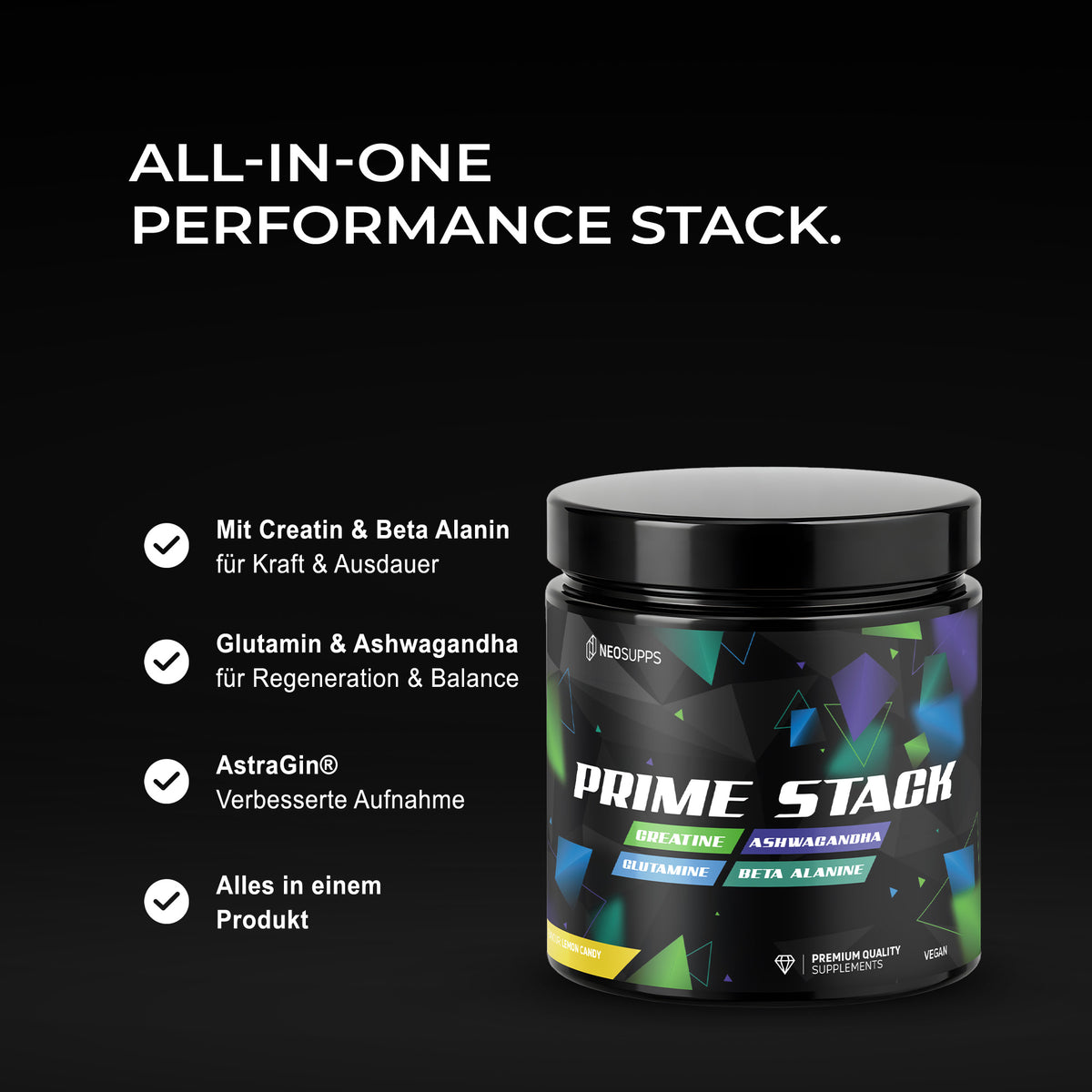 Prime Stack - Lemon Candy, 450g