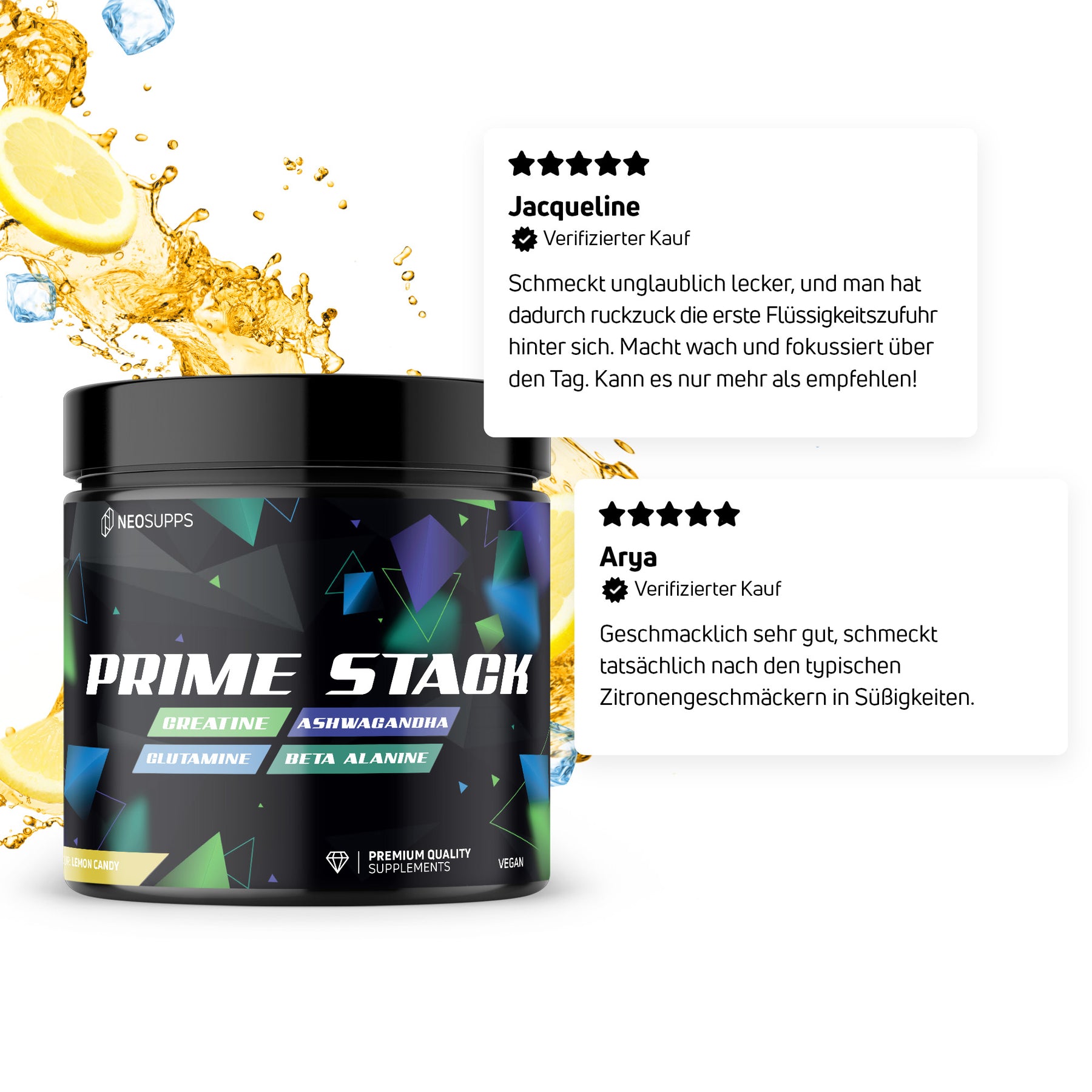 Prime Stack - Lemon Candy, 450g