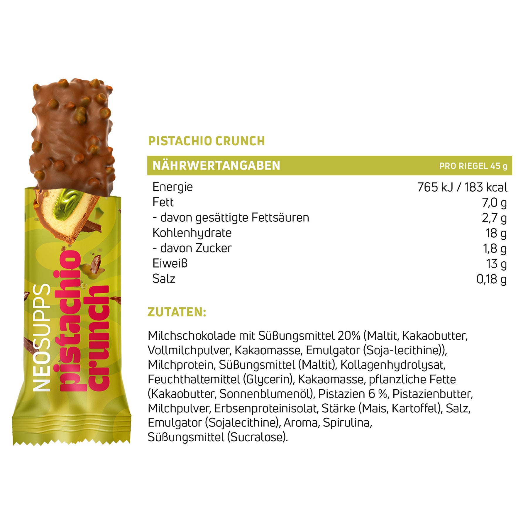 Protein Bar - Pistachio Crunch
