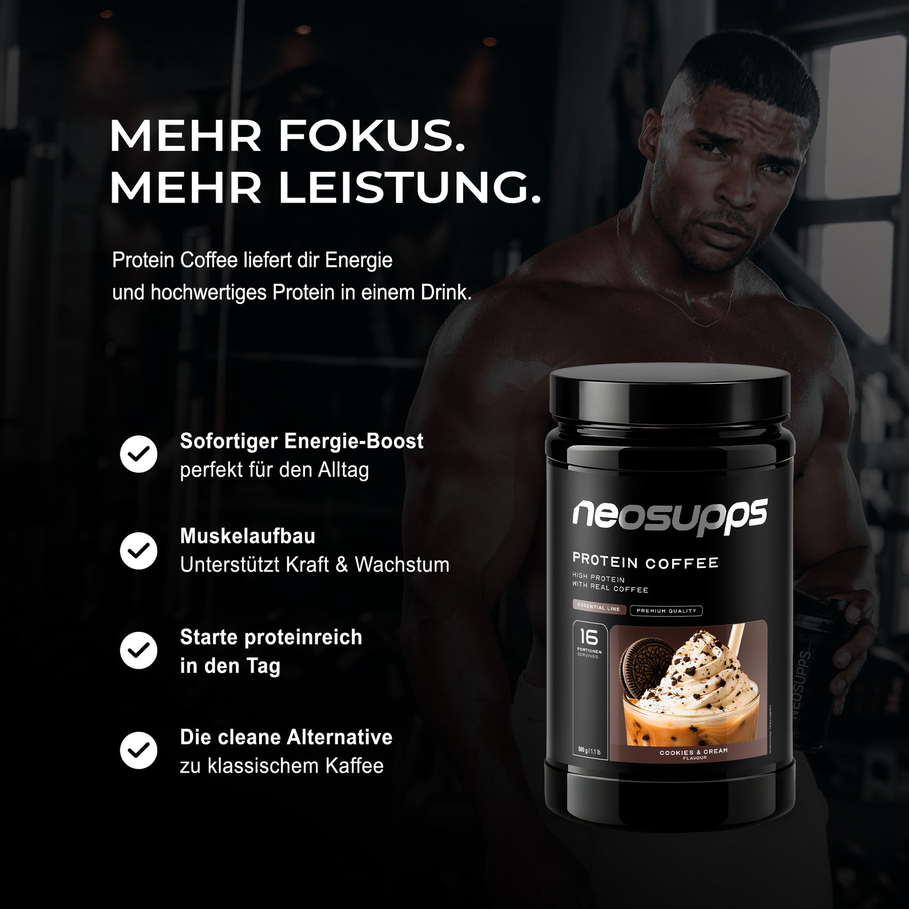 Protein Coffee - Cookies & Cream, 500g