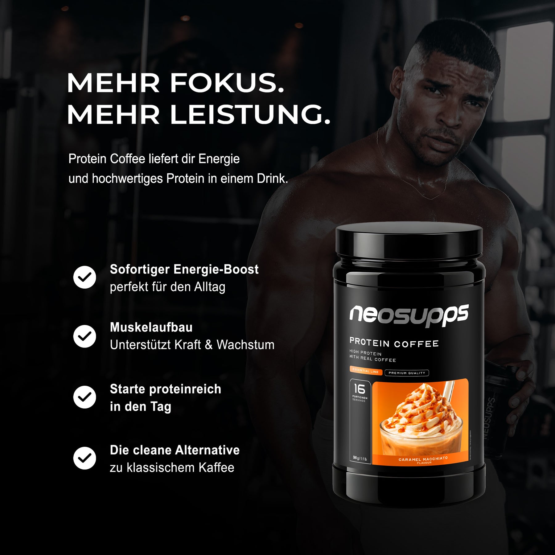 Protein Coffee - Caramel Macchiato, 500g