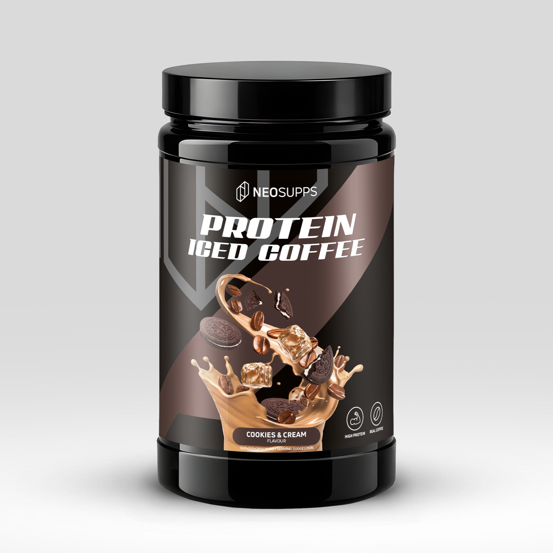 Protein Iced Coffee - Cookies & Cream, 500g