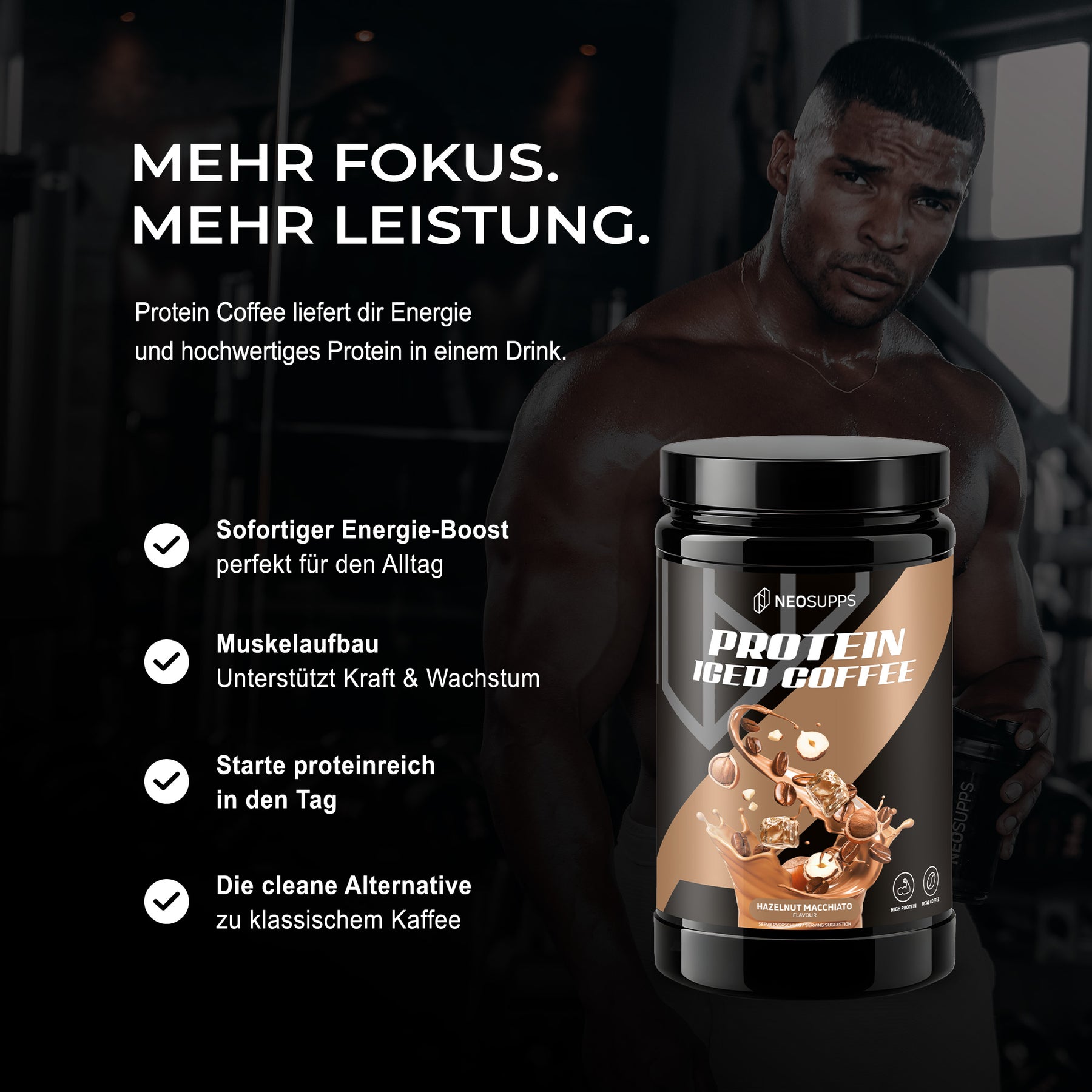 Protein Iced Coffee - Hazelnut Macchiato, 500g